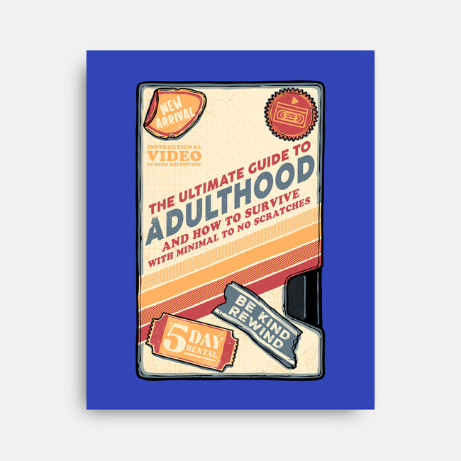 Guide To Adulthood-None-Stretched-Canvas-glitchygorilla