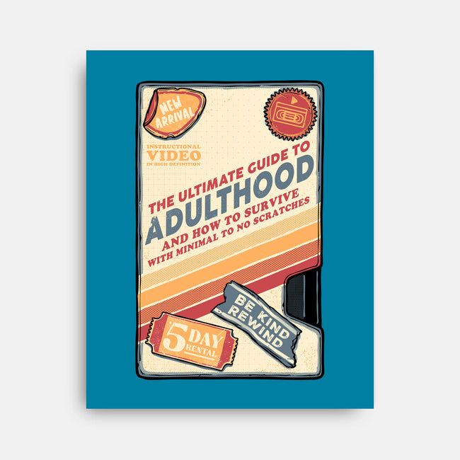 Guide To Adulthood-None-Stretched-Canvas-glitchygorilla