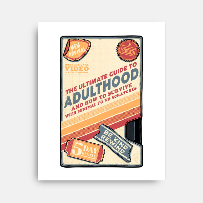 Guide To Adulthood-None-Stretched-Canvas-glitchygorilla
