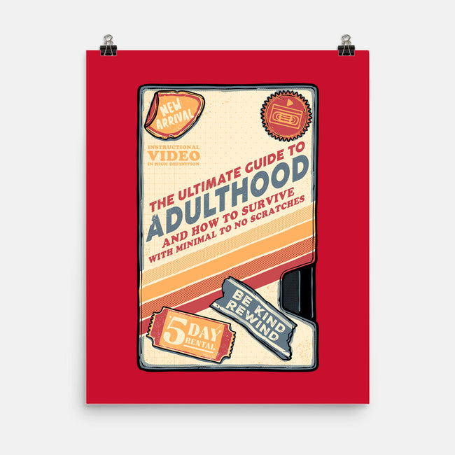 Guide To Adulthood-None-Matte-Poster-glitchygorilla