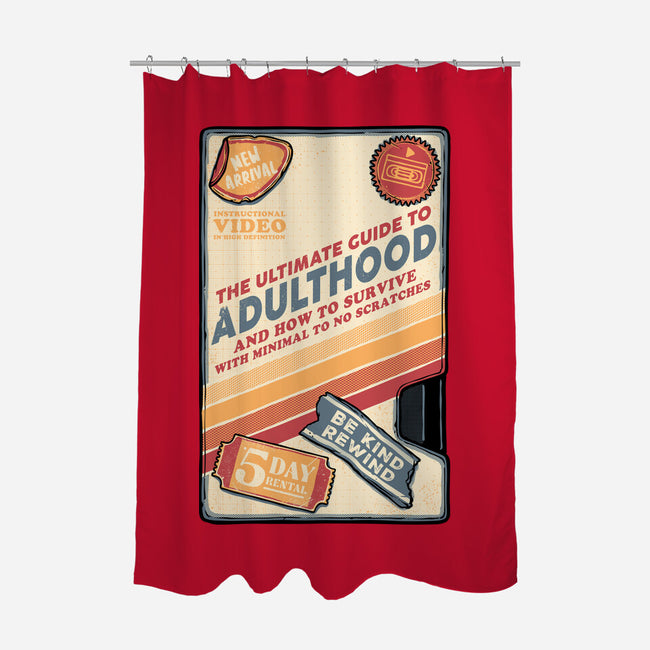 Guide To Adulthood-None-Polyester-Shower Curtain-glitchygorilla