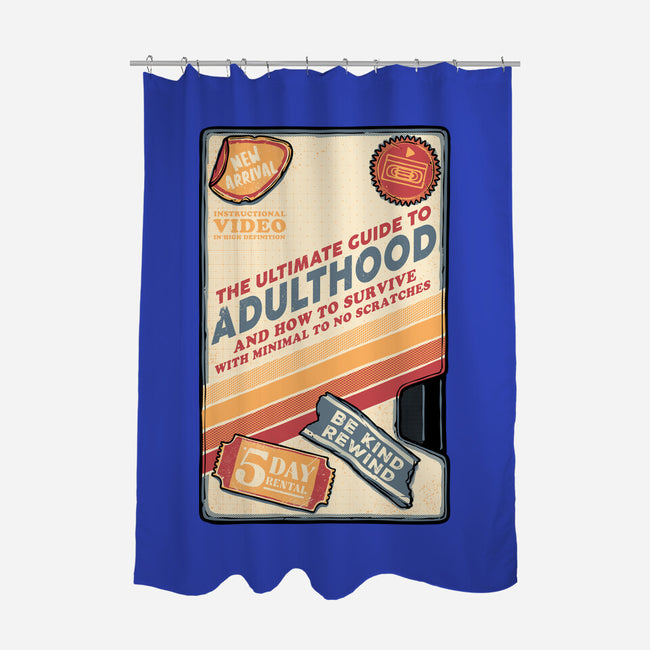 Guide To Adulthood-None-Polyester-Shower Curtain-glitchygorilla