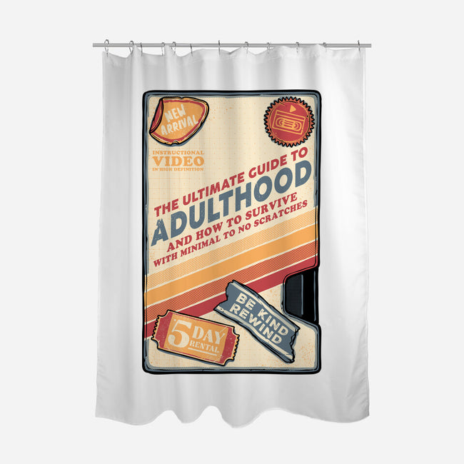 Guide To Adulthood-None-Polyester-Shower Curtain-glitchygorilla