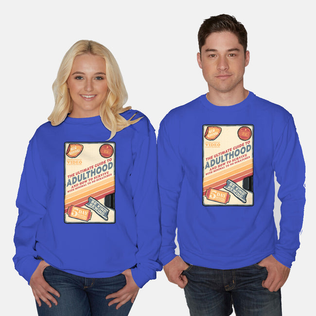 Guide To Adulthood-Unisex-Crew Neck-Sweatshirt-glitchygorilla