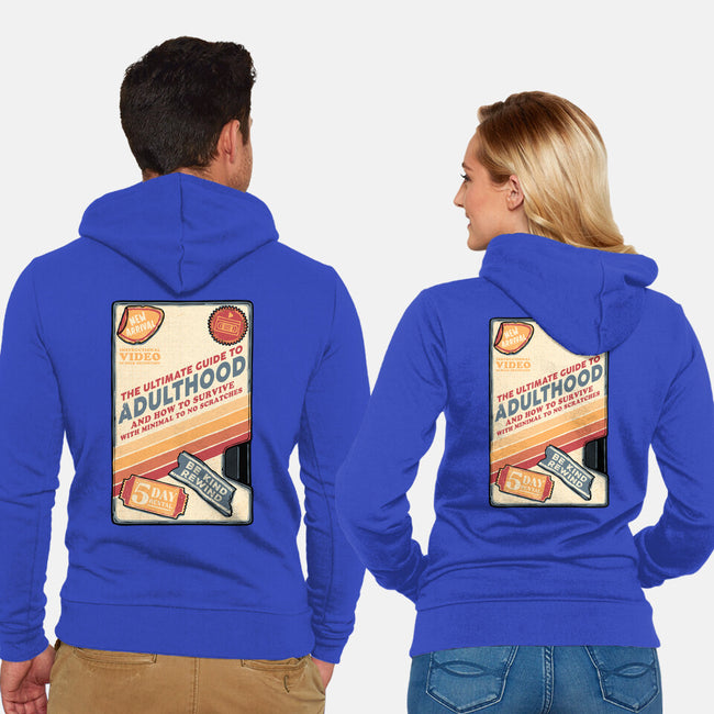 Guide To Adulthood-Unisex-Zip-Up-Sweatshirt-glitchygorilla