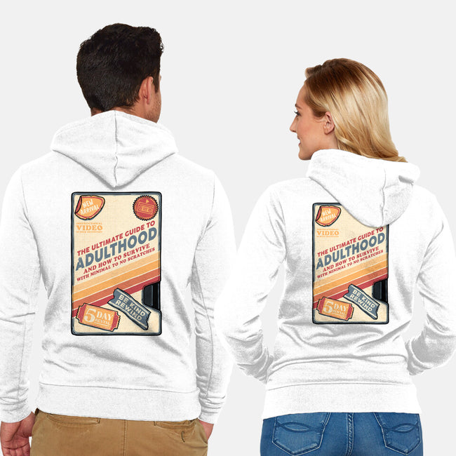 Guide To Adulthood-Unisex-Zip-Up-Sweatshirt-glitchygorilla