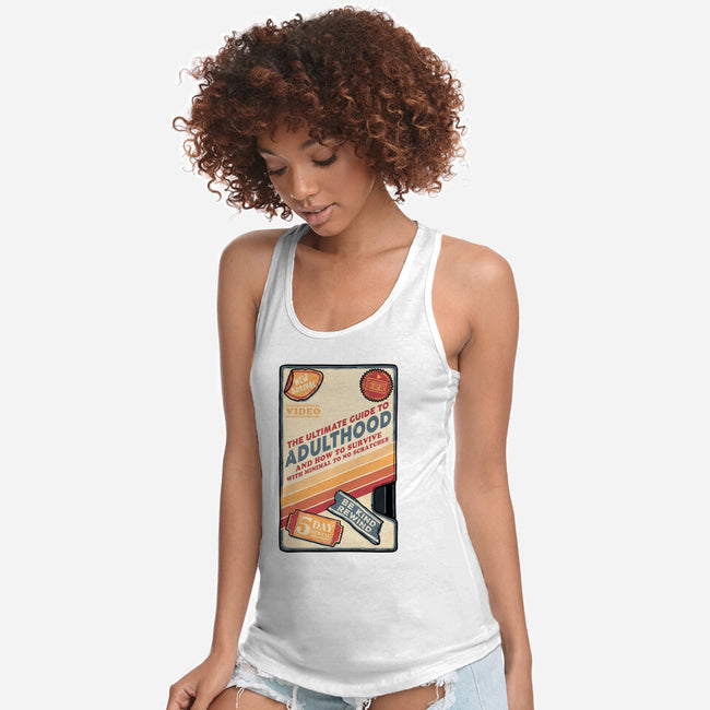 Guide To Adulthood-Womens-Racerback-Tank-glitchygorilla