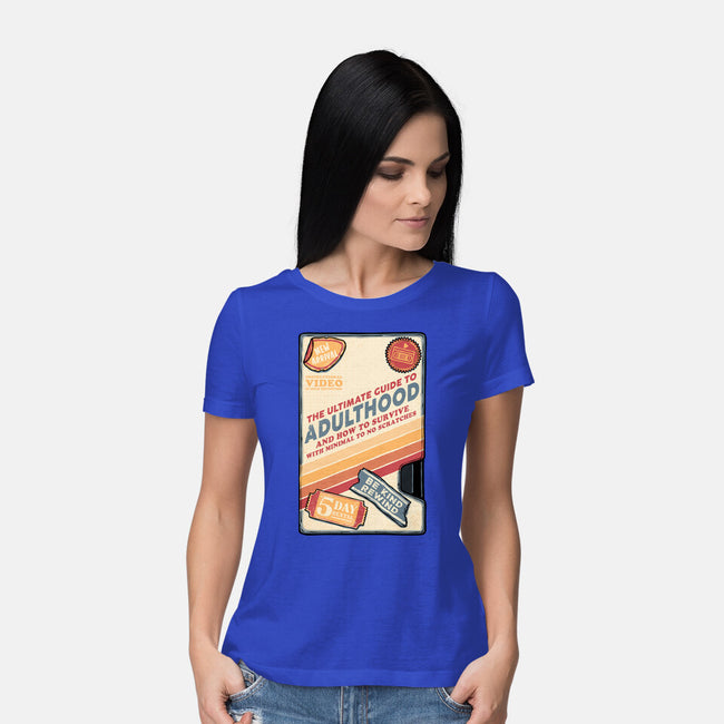 Guide To Adulthood-Womens-Basic-Tee-glitchygorilla