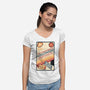 Guide To Adulthood-Womens-V-Neck-Tee-glitchygorilla