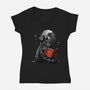 Dark Father-Womens-V-Neck-Tee-kharmazero