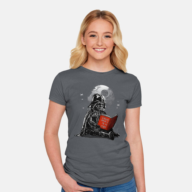Dark Father-Womens-Fitted-Tee-kharmazero