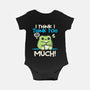 I Think I Think Too Much-Baby-Basic-Onesie-NemiMakeit