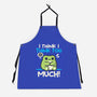 I Think I Think Too Much-Unisex-Kitchen-Apron-NemiMakeit