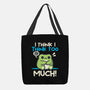 I Think I Think Too Much-None-Basic Tote-Bag-NemiMakeit