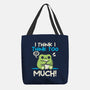 I Think I Think Too Much-None-Basic Tote-Bag-NemiMakeit
