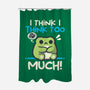 I Think I Think Too Much-None-Polyester-Shower Curtain-NemiMakeit