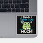 I Think I Think Too Much-None-Glossy-Sticker-NemiMakeit