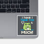 I Think I Think Too Much-None-Glossy-Sticker-NemiMakeit