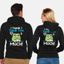 I Think I Think Too Much-Unisex-Zip-Up-Sweatshirt-NemiMakeit
