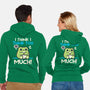 I Think I Think Too Much-Unisex-Zip-Up-Sweatshirt-NemiMakeit