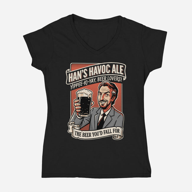 Havoc Ale-Womens-V-Neck-Tee-P1yu5h