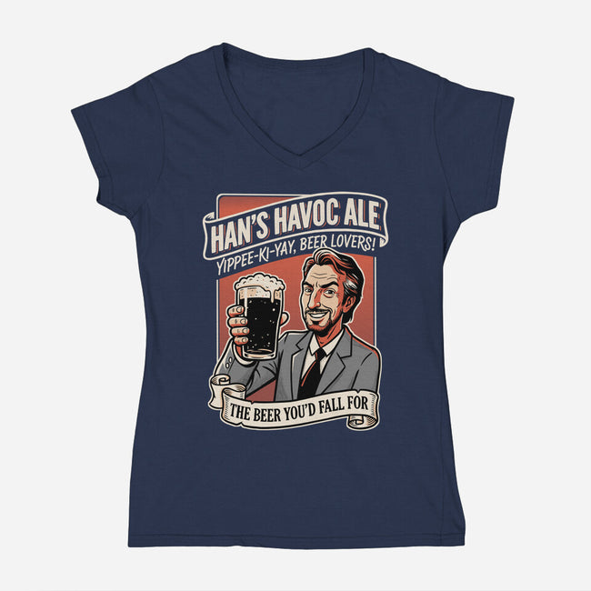 Havoc Ale-Womens-V-Neck-Tee-P1yu5h