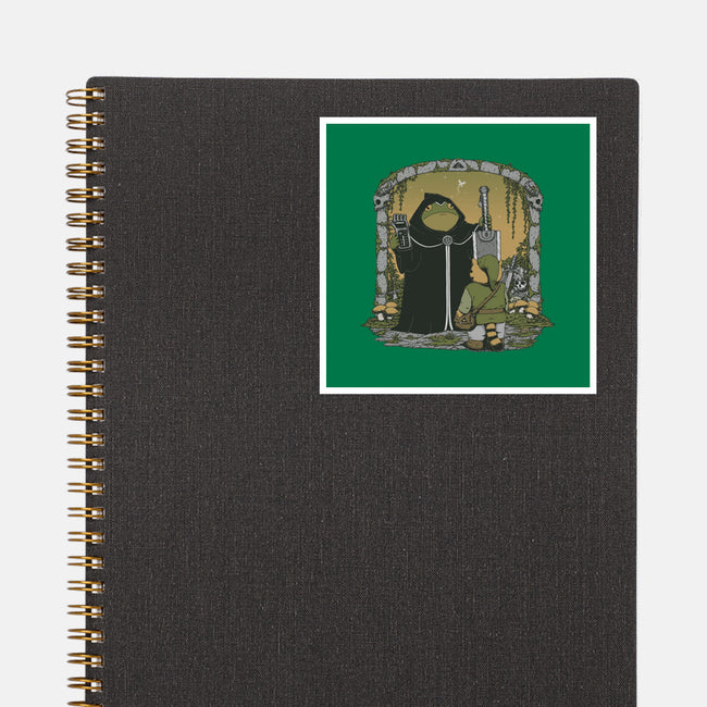 The Adventure Begins-None-Glossy-Sticker-pigboom