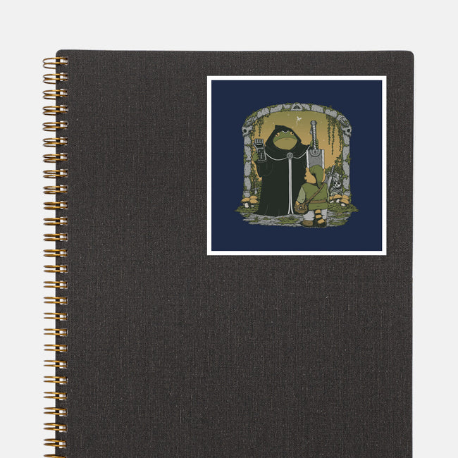 The Adventure Begins-None-Glossy-Sticker-pigboom