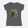 The Adventure Begins-Womens-V-Neck-Tee-pigboom