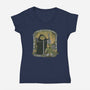 The Adventure Begins-Womens-V-Neck-Tee-pigboom