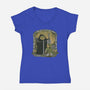 The Adventure Begins-Womens-V-Neck-Tee-pigboom