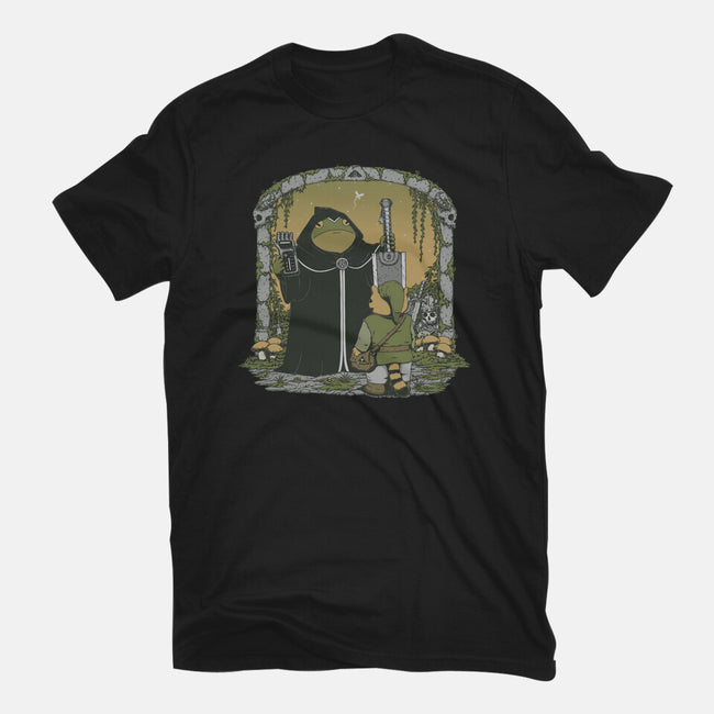 The Adventure Begins-Womens-Fitted-Tee-pigboom