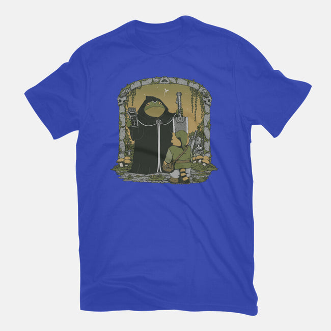 The Adventure Begins-Womens-Basic-Tee-pigboom