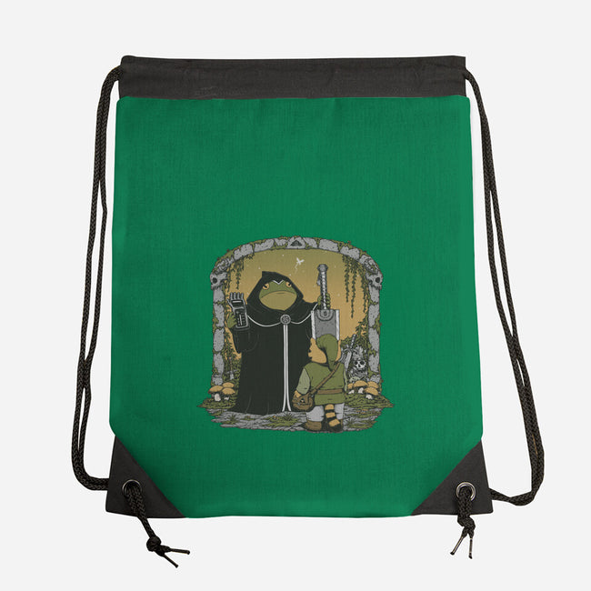 The Adventure Begins-None-Drawstring-Bag-pigboom