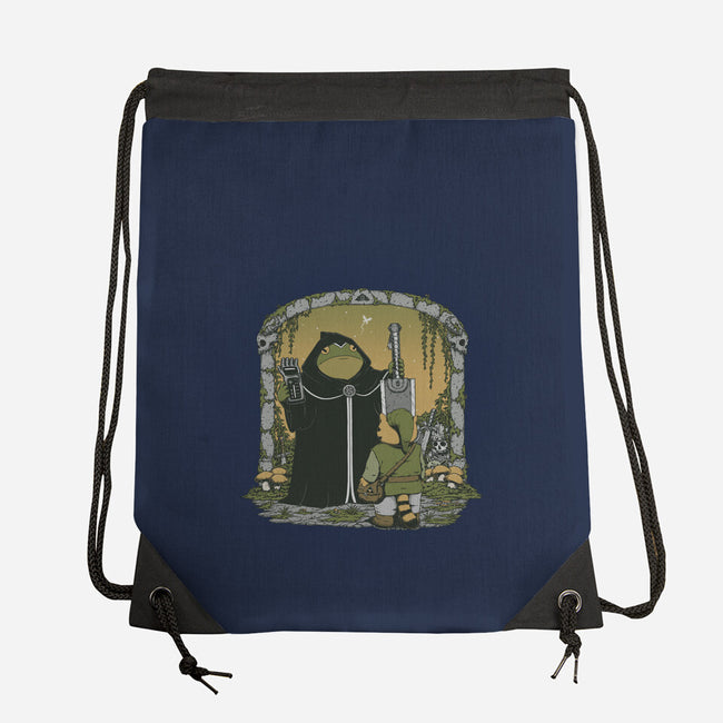 The Adventure Begins-None-Drawstring-Bag-pigboom