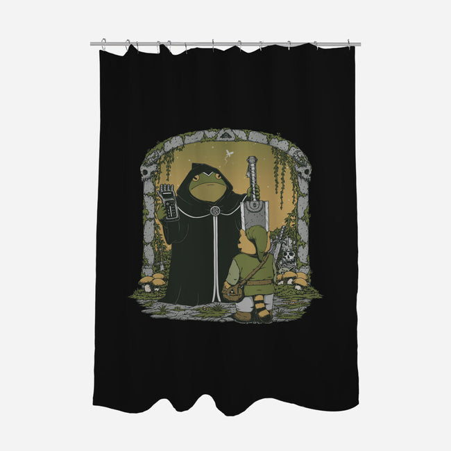 The Adventure Begins-None-Polyester-Shower Curtain-pigboom