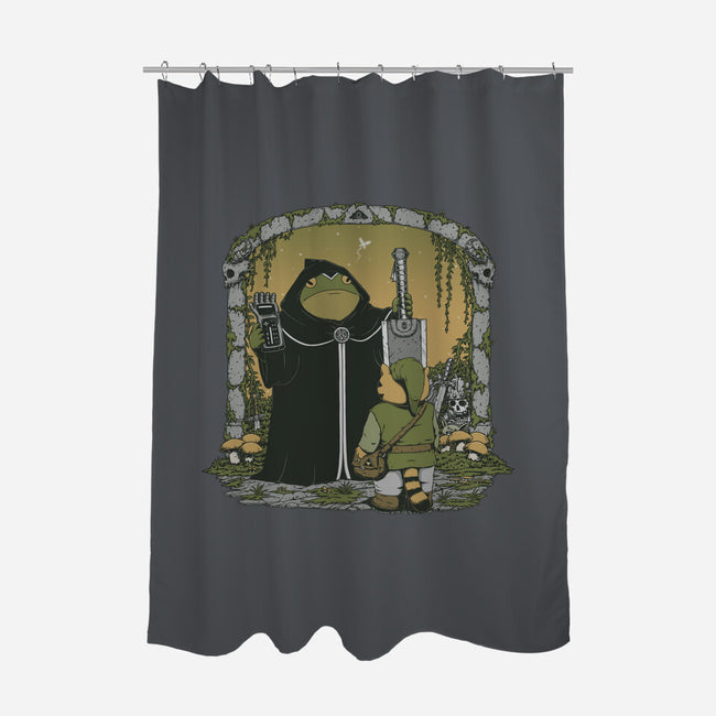 The Adventure Begins-None-Polyester-Shower Curtain-pigboom