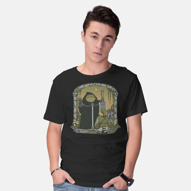 The Adventure Begins-Mens-Basic-Tee-pigboom