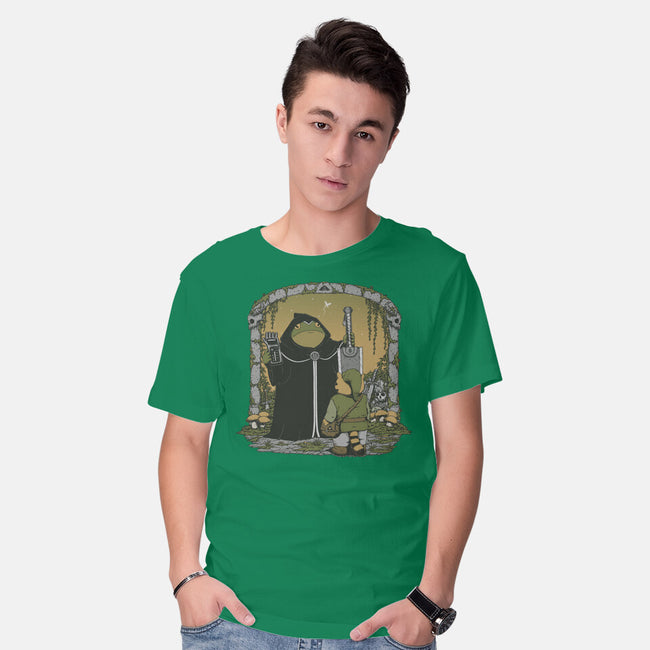 The Adventure Begins-Mens-Basic-Tee-pigboom