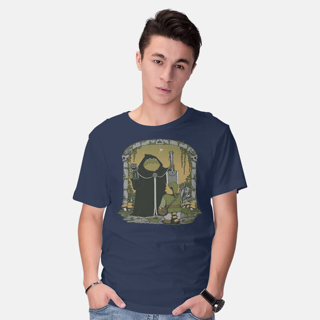The Adventure Begins-Mens-Basic-Tee-pigboom