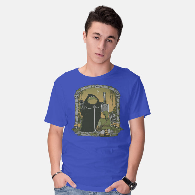 The Adventure Begins-Mens-Basic-Tee-pigboom