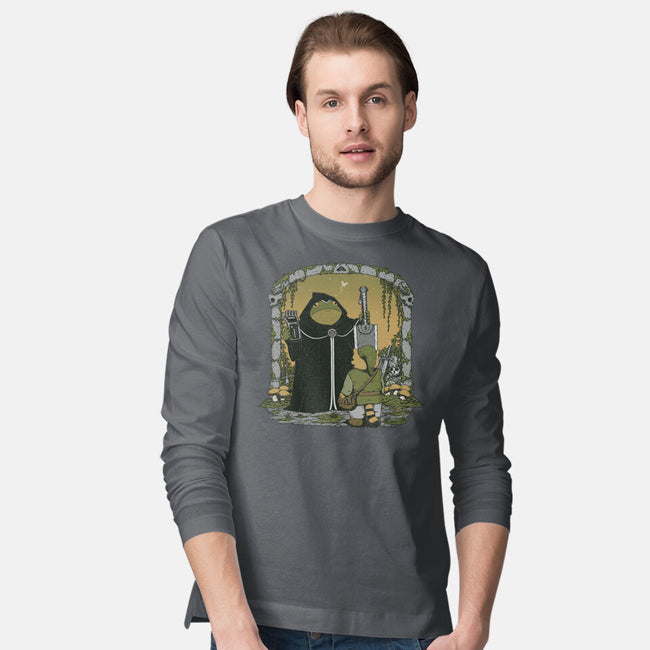 The Adventure Begins-Mens-Long Sleeved-Tee-pigboom
