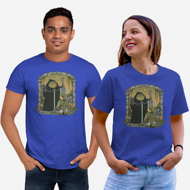 The Adventure Begins-Unisex-Basic-Tee-pigboom