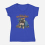 Outrage-Womens-V-Neck-Tee-pigboom