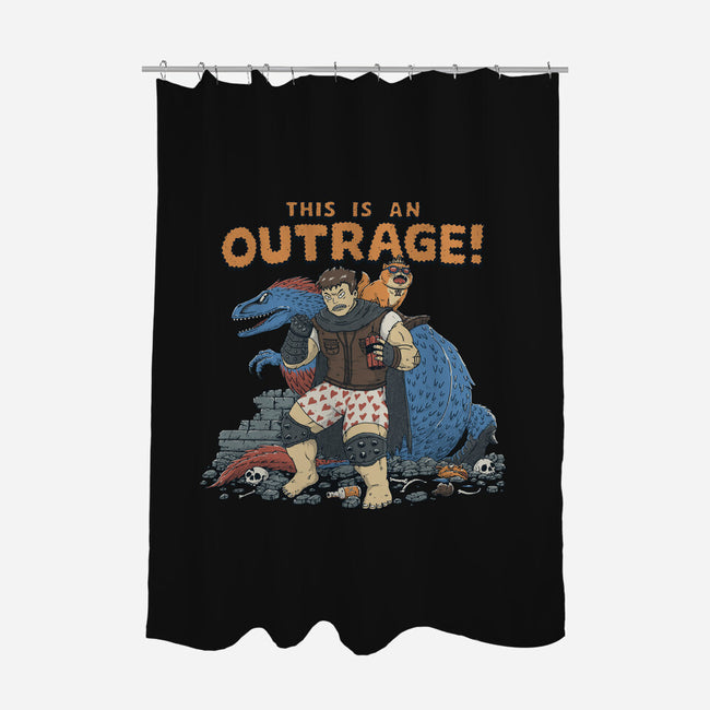 Outrage-None-Polyester-Shower Curtain-pigboom