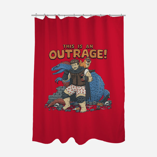Outrage-None-Polyester-Shower Curtain-pigboom