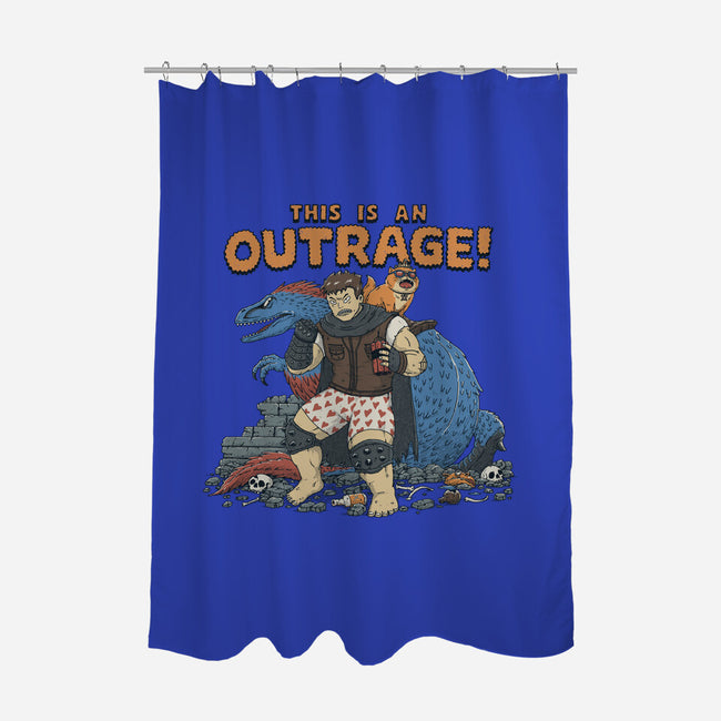 Outrage-None-Polyester-Shower Curtain-pigboom