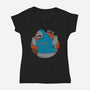 Kaijuholio-Womens-V-Neck-Tee-pigboom