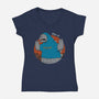 Kaijuholio-Womens-V-Neck-Tee-pigboom