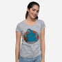 Kaijuholio-Womens-V-Neck-Tee-pigboom